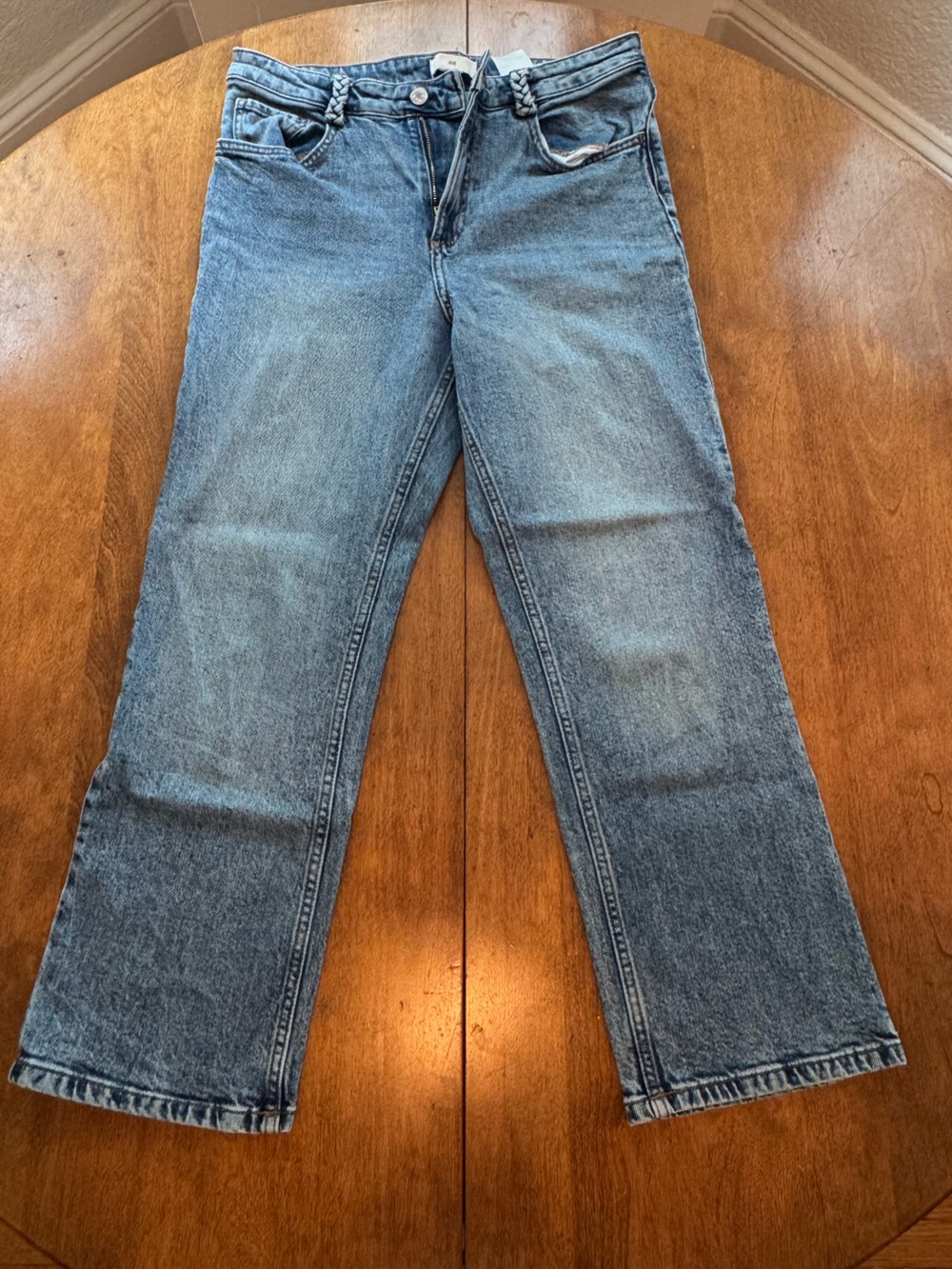 H&M Women's Straight-Leg Jeans — Light Blue Wash